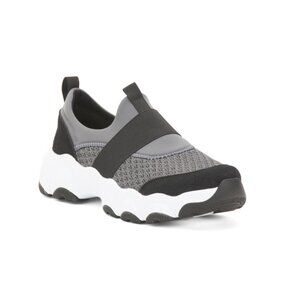 ALEGRIA Slate Grey Sleekjoy Slip On Sneakers